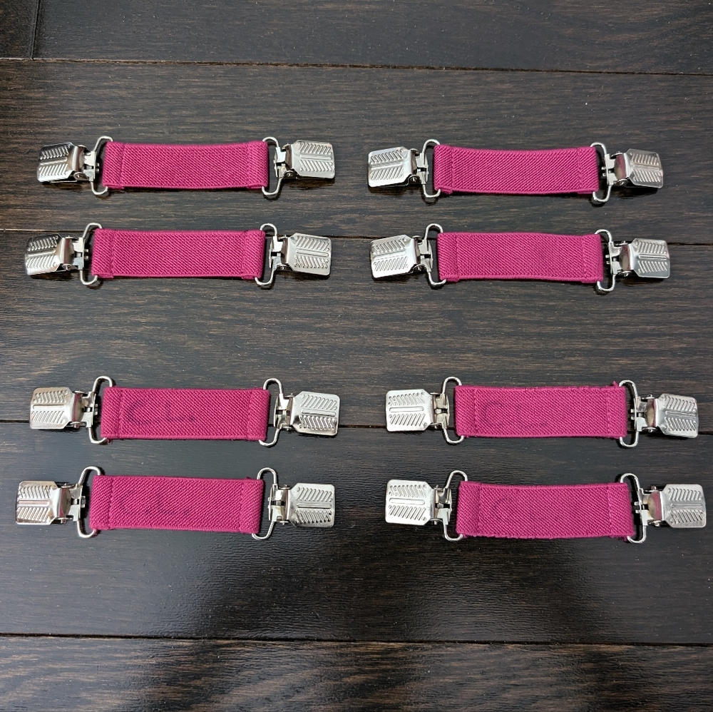 Kombi girls mitten clips (4 pairs), Mulberry color, kids